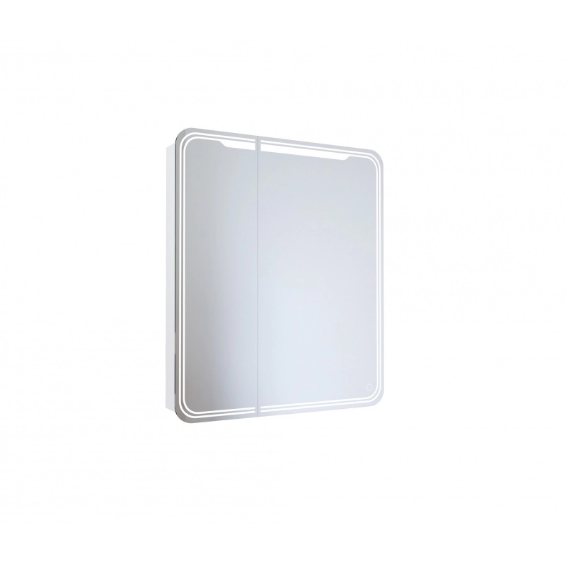 Зеркало шкаф ВИКТОРИЯ 700*800 ШВ 2 створки, правый,сенсорный выкл,светодиод подсветка