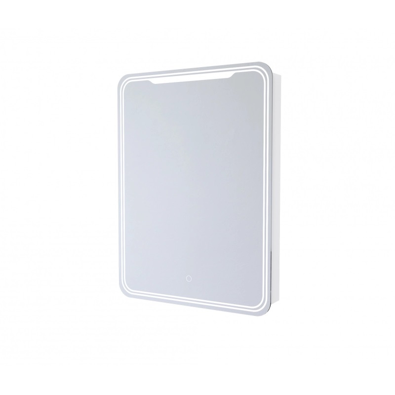 Зеркало шкаф ВИКТОРИЯ 600*800 ШВ левый,сенсорный выкл,светодиод подсветка